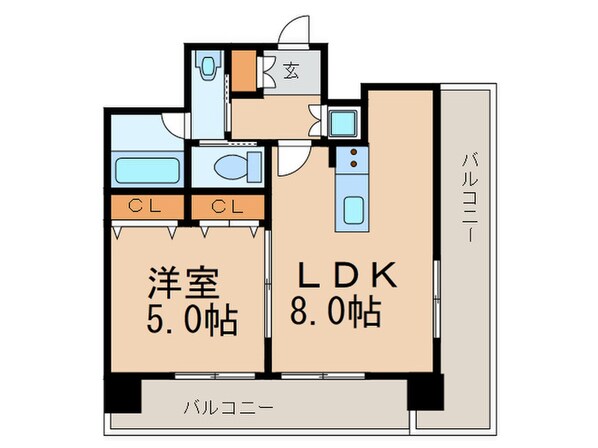 プライムアーバン博多の物件間取画像